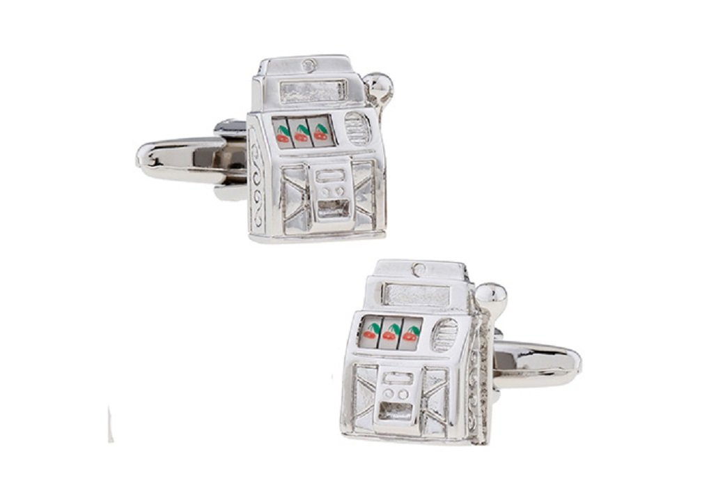 mrcuff Slot Machine Gambling Casino Pair Cufflinks in a Presentation Gift Box & Polishing Cloth-picture-28