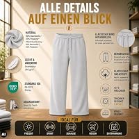 Fruit of the Loom HLKauf Bundle Classic Jog Pants Herren Jogginghose mit offenem Beinabschluss, Größe:M, Farbe: 1x Schwarz offen + 1 HL Kauf Notizblock – Ansicht 7