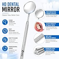 YSCARE Zahnpflege Set Zahnsteinentferner Zahnreiniger Doppelkopf Dental 3er Zahnreinigung Aus Edelstahl Haustierfreundlich – Ansicht 2