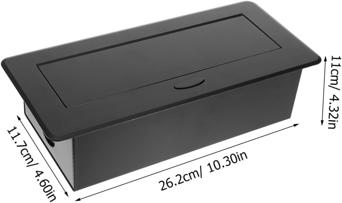 Table Power Charger with US Outlets Dual USB Ports Stylish Electrical Outlet for Office Conference Rooms Reliable Charging for Multiple Devices