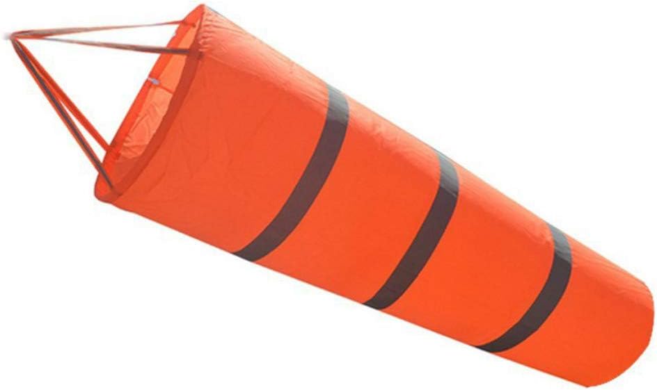 Grofitness Rip-stop Fluorescent Windsock with Reflective Belt Wind Measurement Bag 30"/40"/60"/78" (60inch)