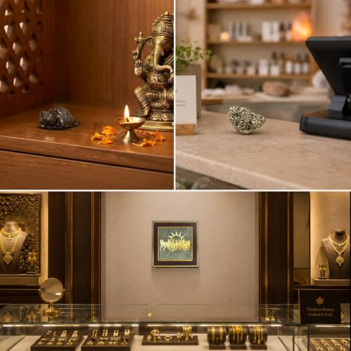 Image of Astrotalk Sampoorna Vastu Pyrite Combo | 7 Horses Frame, Pyrite Tortoise & Stone | Vastu Items for Wealth, Success & Protection | Home Decor for Living Room & Office Desk | Housewarming Gifts