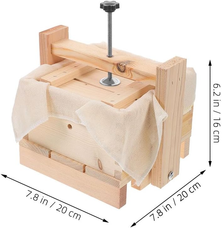 PRETYZOOM Tofu Press Mold 6.69X6.69X3.74In Household Tofu Maker and Cheese Making Supplies for Diy Homemade Soybean Curd and Cheese
