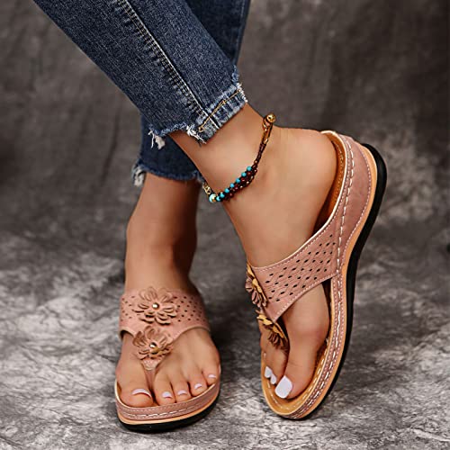 Comfy Orthotic Sandals for Women Arch Support Flip Flop, Vintage Sandalias Ortopedicas para Mujer Soft Bottom Massage Orthopedic Flip-Flops4