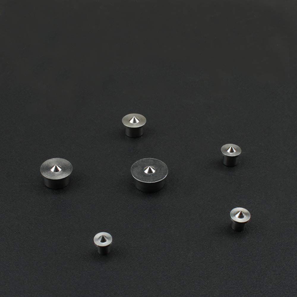 6Pcs Rotondo Legno Pin Locators 4-12mm Tassello Pin Centro Punto Set Lavorazione Del Legno Artigianato Morsetto Acciaio Strumenti