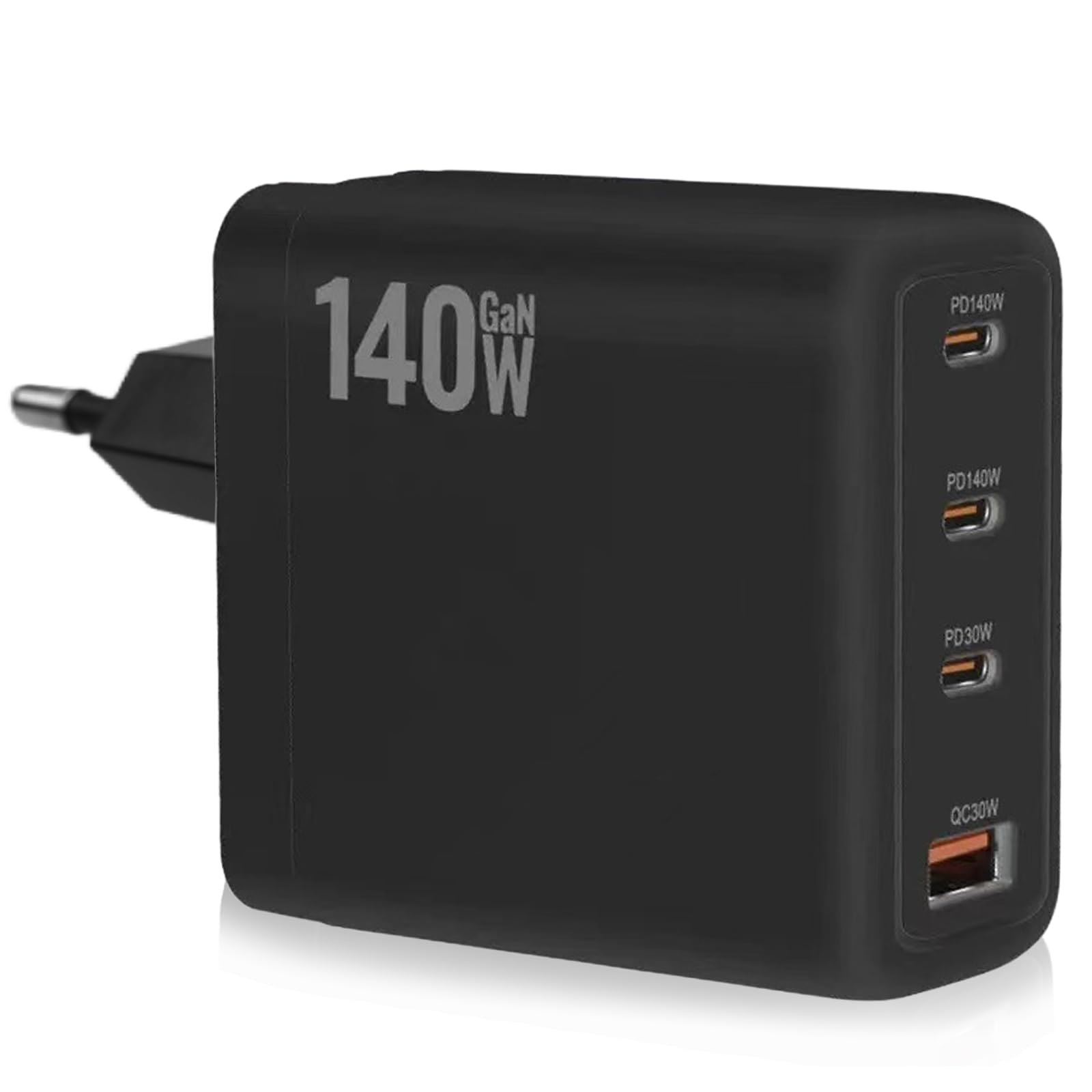 Ładowarka USB C 140 W: 4-portowy adapter szybkiego ładowania, zasilacz USB z 3 USB-C i 1 USB-A do laptopa, przenośna ładowarka sieciowa USB-C do MacBooka, i-Phone, laptopa