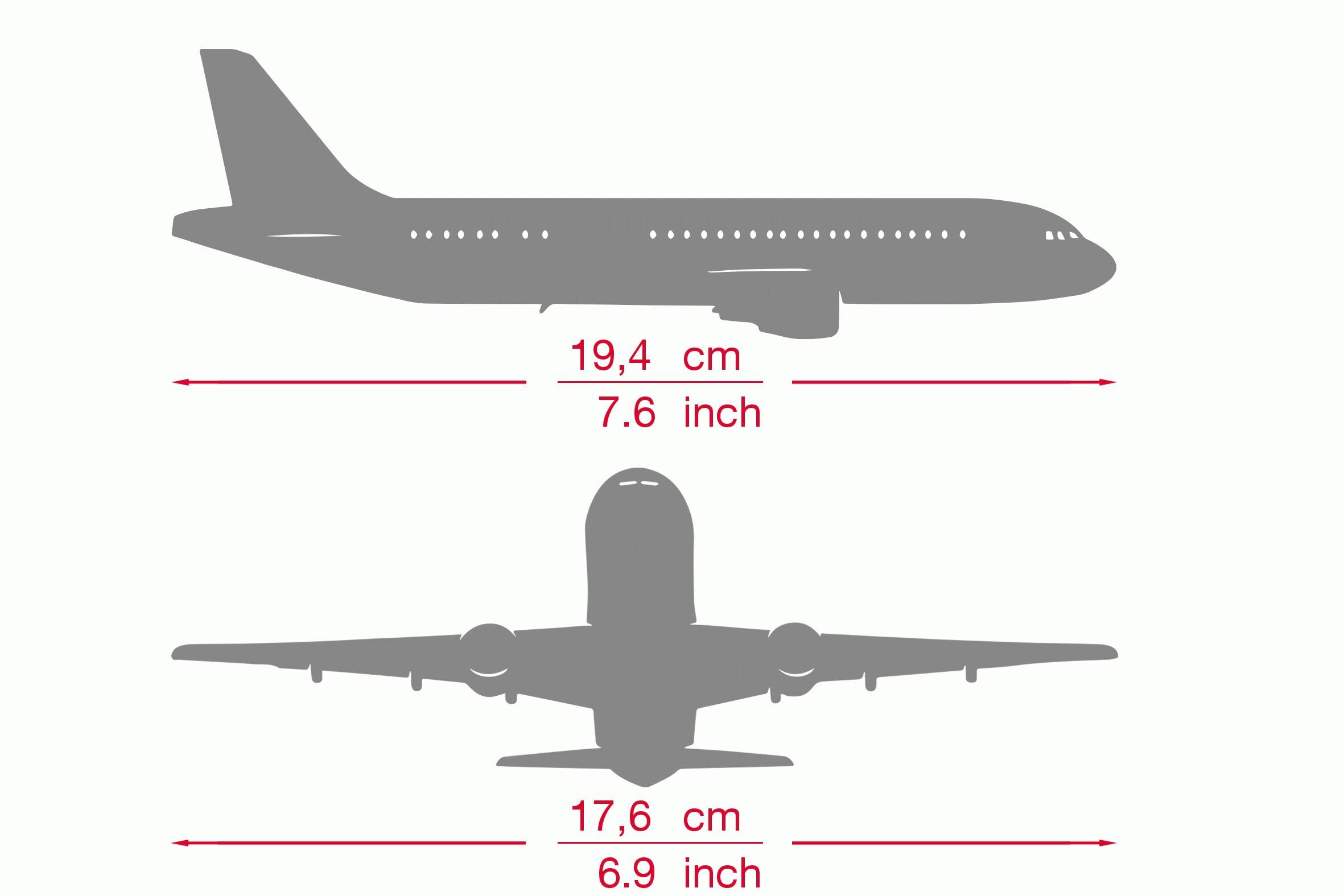 Herpa Snap-Fit modèle réduit Avion airBaltic Airbus A220-300 50th A220 - YL-ABX, Miniature à l’échelle 1:200, pièce de Collection, modèle avec Socle, Plastique
