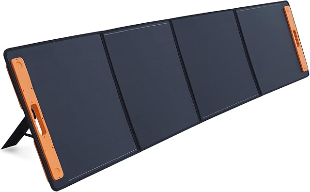 FIREFLY ENERGY Solar Panel Foldable 160W 12V Monocrystalline Solar Panel Kit with USB DC Output Portable Solar Panel Outdoor for Power Station Caravan RV Boat Camper Irregular Surface