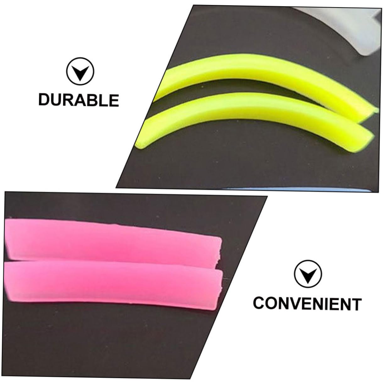 Didiseaon 72 Pares de silicona para pestañas rizador pestañas rizador de pestañas almohadilla de silicona para pestañas almohadilla para permanente de pestañas herramienta Accesorios