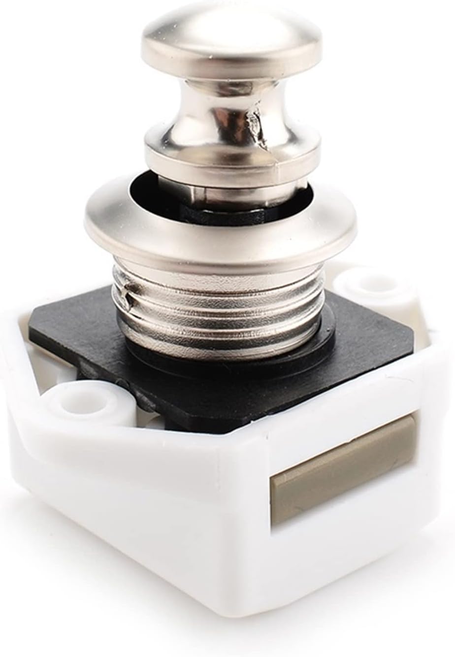 20mm Camper Car Push Lock Diameter RV Caravan Boat Motor Home Cabinet Drawer Latch Button Locks for Furniture Hardware 1Pcs(White)