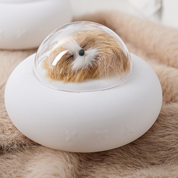 Image of Baby Kids Silicone Night Light | Cute Night Light Kids Pet Spaceship Bedside Lamp LED Colour Changing Light | Bedroom Table Desk Office Lamp (Cat Design, Pack of 1)