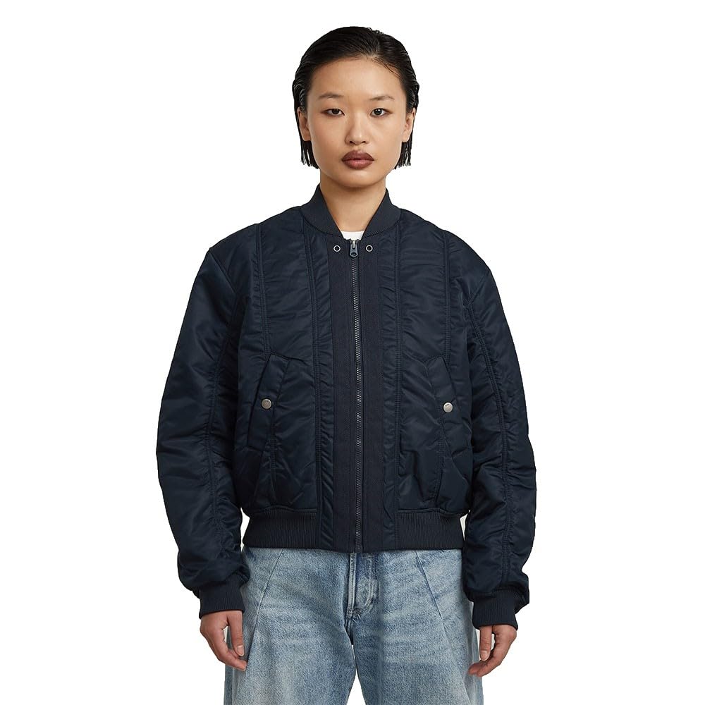G-STAR Women's Bomber Jacket, Blue (salute D27337-C143-C742), L