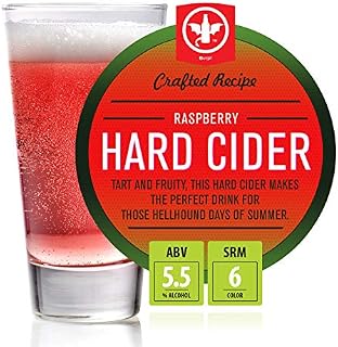 BrewDemon 2 Gal. Raspberry Hard Cider Recipe Kit - Makes a Wicked-Good 5.5%