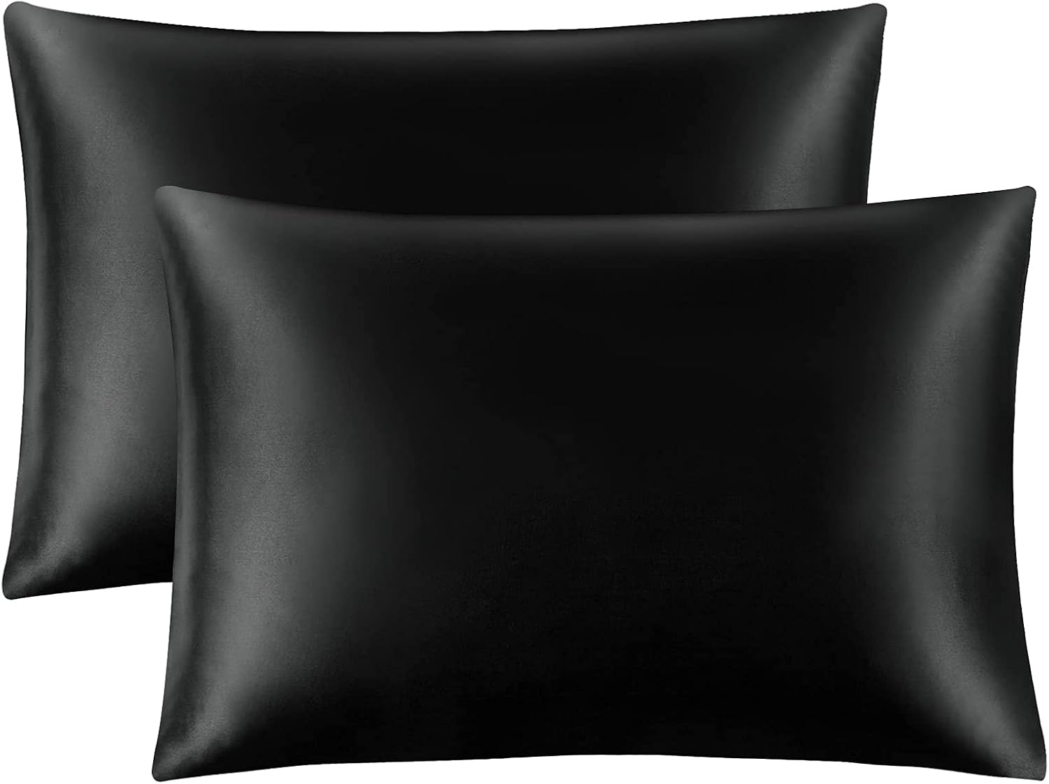 black satin pillow