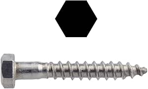 Viti Esagonali Per Legno, 10 X 130 Mm, In Acciaio Inox DIN 571, Viti - Foto 9