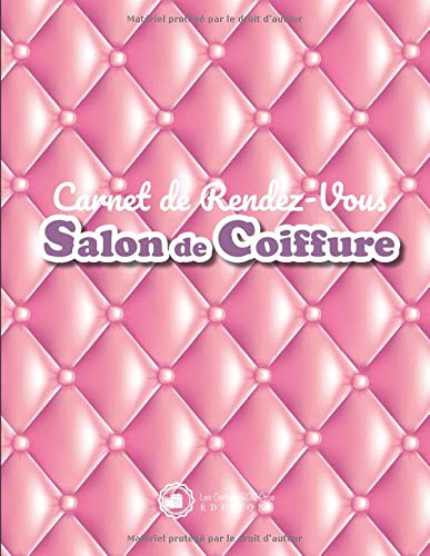 Télécharger Carnet de Rendez-Vous Salon de Coiffure: v1-4 Prise de RDV Professionnels avec Plages horaires de 15 Francais PDF