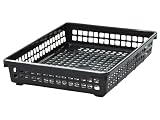 Ａ４スタッキングバスケット 浅型ＢＫ 【まとめ買い60個セット】 （4973430025140）サナダ精工