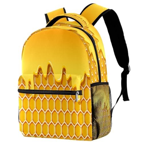 Sac d'école ruche avec miel pour éviter le mal de dos chez les adolescents
