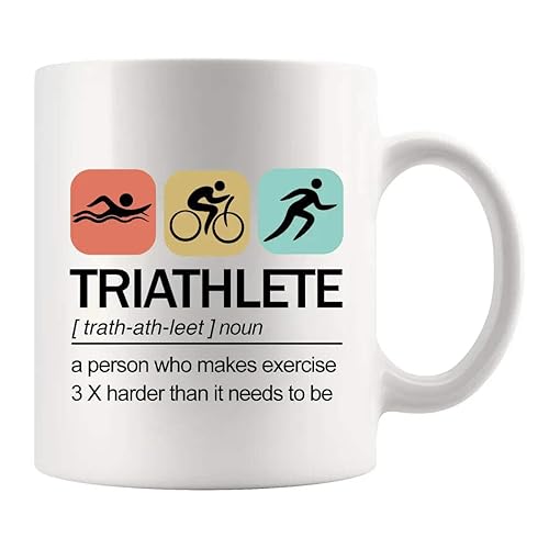 Panvola Triathlete Definition Mug Athlete Gifts Swimmer Biker Runner Sports