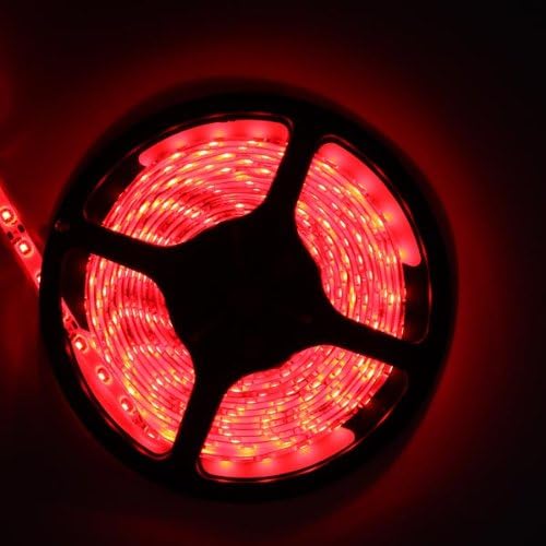 Red LED Strip Lights 5M 300 LED SMD 3528 Waterproof 12V DC.