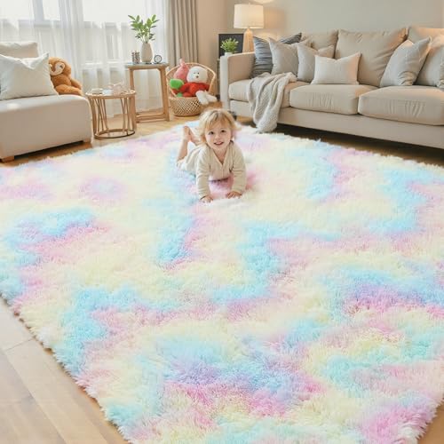 8x10 Area Rugs for Bedroom Living Room Fluffy, Large Area