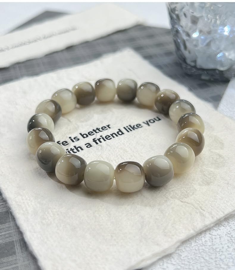 Image of MUDI Bracelet For Women, Bodhi Seed Beads Bracelets Fidget Healing Energy Protection Stretch to My Man Jewelry Gift