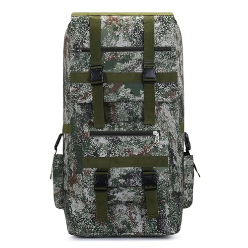 ILOOXI Extra Großer Wanderrucksack, Herren Damen 120L Trekkingrucksack, Wasserdicht Leicht Reiserucksack Für Camping, Wandern, Fahrrad(Starry Sky Green)