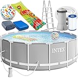 intex pool 457x122 kaufen PERFEKTE URLAUBSLÖSUNG FÜR ZU HAUSE: ob für die schnelle Abkühlung an heißen Tagen oder zum Spielen für die Kleinen – der Pool sorgt für Badespaß und Erfrischung für die ganze Familie