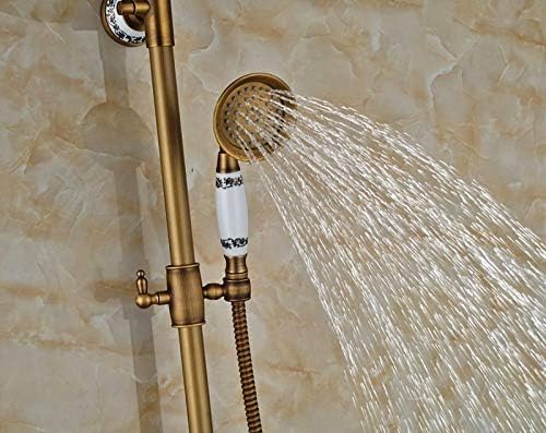 Robinet mitigeur de douche pluie avec douchette à main jet réglable - 6