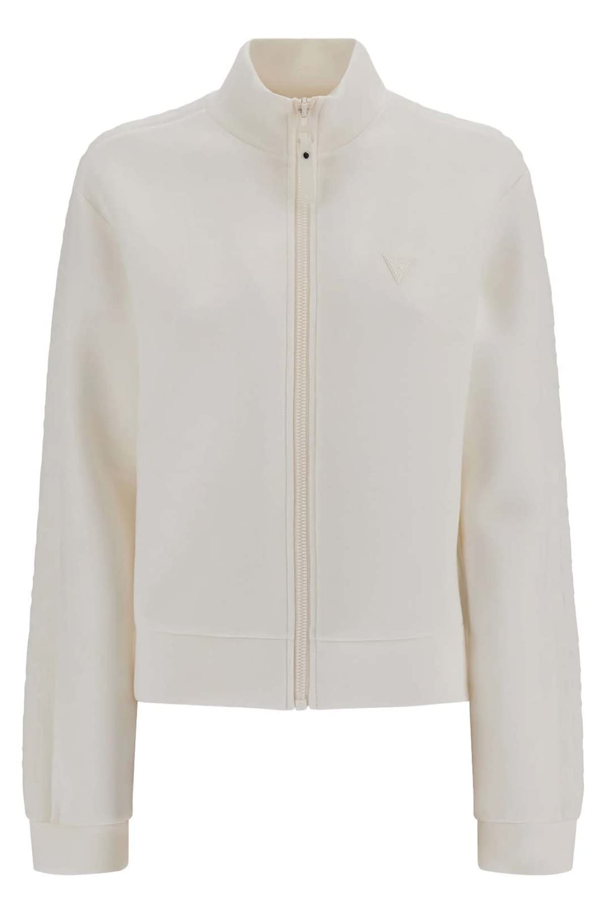 Guess Blanc Sweatshirt Woman New Allie Scuba