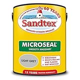 Sandtex Ultra Smooth Masonry Paint 5 Litre Stock Colours - Light Grey
