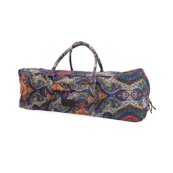 Kindfolk-Yoga-Mat-XL-Duffel-Bag-Extra-Large-Patterned-Canvas-with-Pocket-and-Zipper Kindfolk Yoga Mat XL Duffel Bag Extra Large Patterned Canvas with Pocket and Zipper