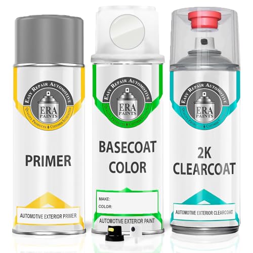 ERA Paints 040 - Super White 2 for TOYOTA Exact Match Automotive Touch Up Paint Spray - 2K Premium Kit
