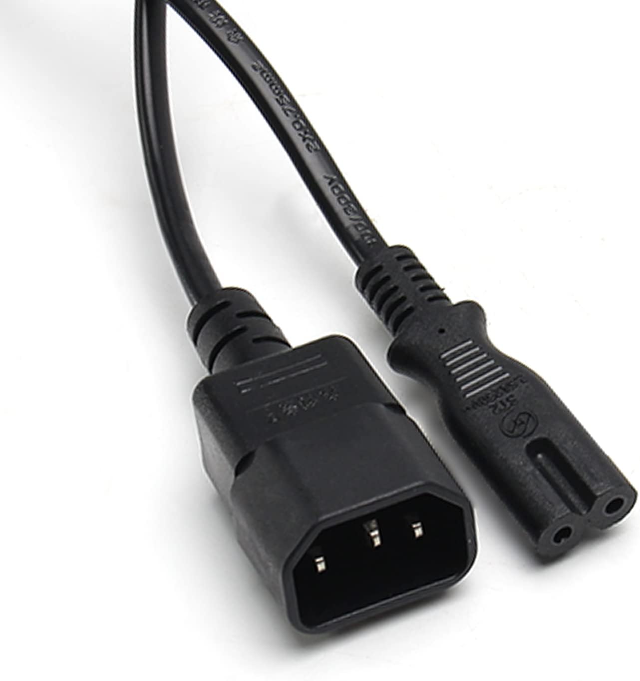 Fielect Power Connector Adapter Cable C14 Male to 4*C13 Female Converter Standard 0.75mm 2 Copper Core Diameter 0.6m 250V 10A 1Pcs