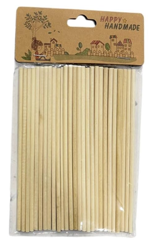 Levin 4mm Round Balsa Wood Stick Unfinished Woodcraft Stick Dowel Rod for Kindergarten Handmade Craft Model Making Accessories 6INCH |Crafts | Multi-Purpose Craft Supplies 40PCS-image-19