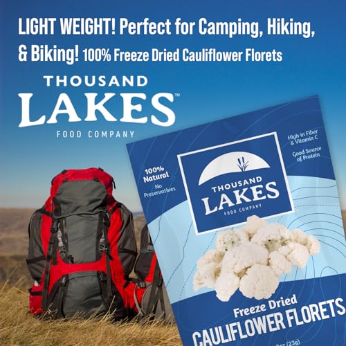image for Thousand Lakes Freeze Dried Vegetables - Cauliflower Florets and Stems