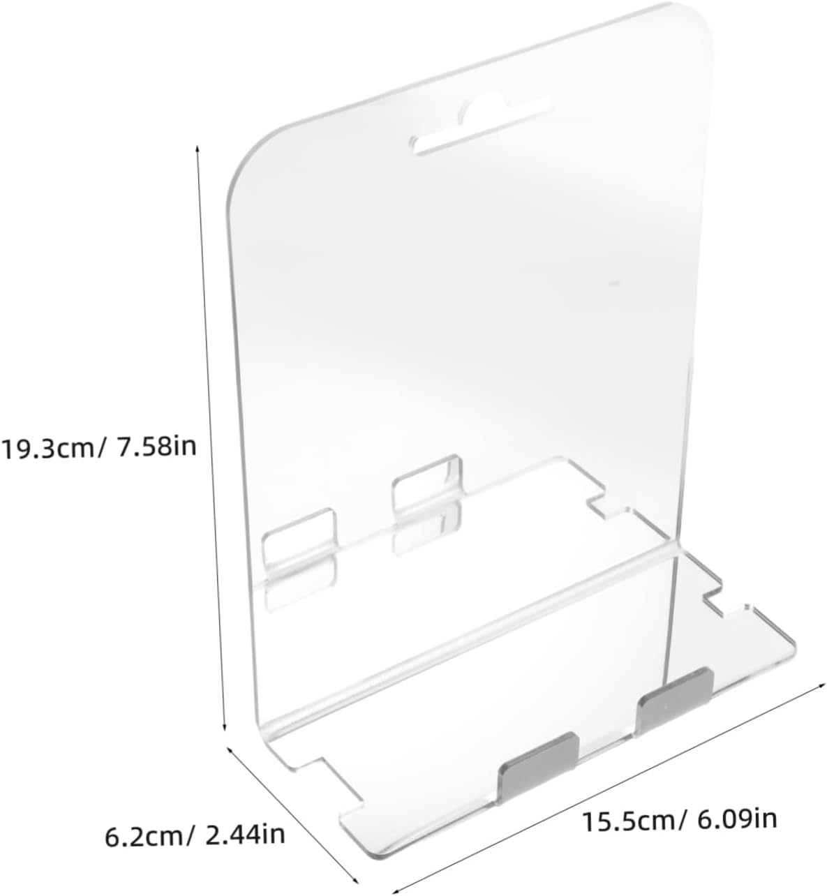 SOLUSTRE Fogless Shower Mirror Wall Mounted Defogging Shaving Makeup Mirror Bathroom Decor Stainless Steel Hooks Easy Installation