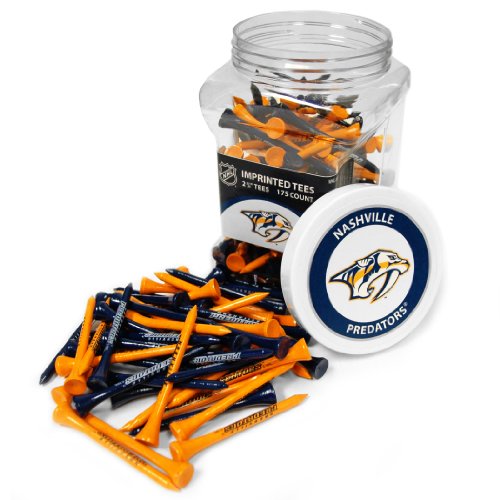 Team Golf NHL Nashville Predators Jar Of 175 Golf Tees 2-3/4" Golf Tees