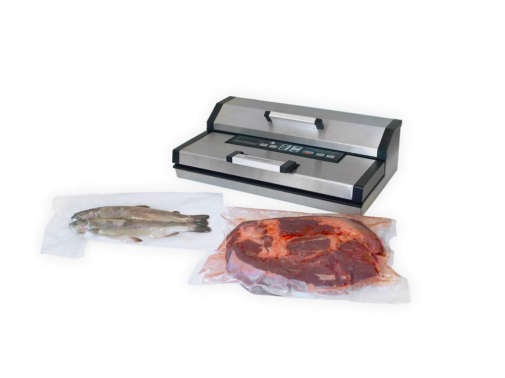 Maxxo VM Master Machine sous vide professionnelle 25 l/min 350 W automatique appareil de mise sous vide alimentaire Double Soudure en acier inoxydable Largeur de rouleau jusqu'à 40 cm