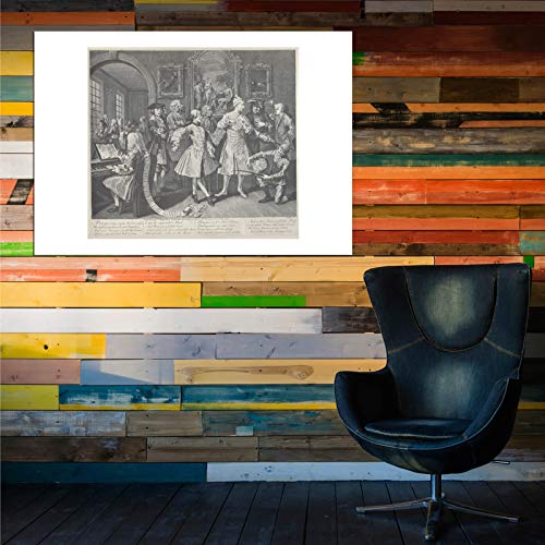 William Hogarth A Rake's Progress Plate 2 Grand Format sans Cadre