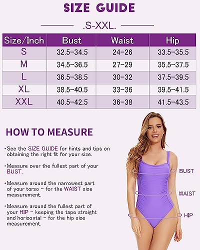 Belo Vale One Piece Swimsuit Women, Deep-Cut V Back, Ruched Push Up Swimwear, Tummy Control Bathing Suits Black #TOP3