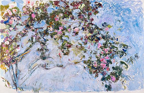 Impression Tableaux Portrait Claude Monet Rosen Décoration Murale Toile 60x90