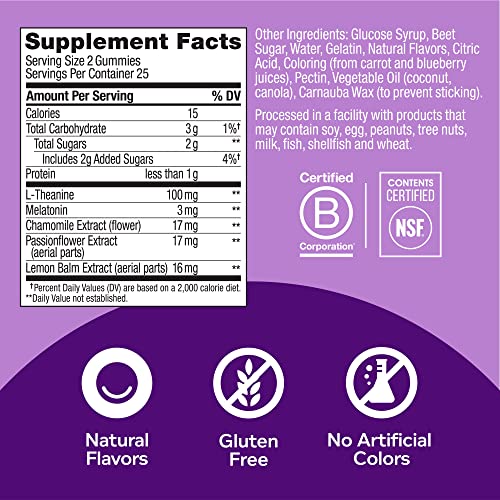 Olly Restful Sleep Blackberry Zen Vitamin Gummies (Pack Of 4)4 #TOP4