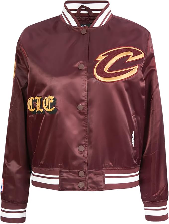 Pro Standard Womens NBA Old English Satin Jacket