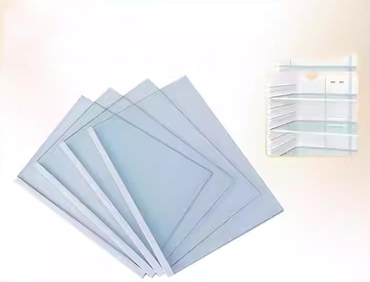 Dessus en Verre de réfrigérateur sur Mesure Remplacement des étagères en Verre à Fond en Verre pour réfrigérateurs