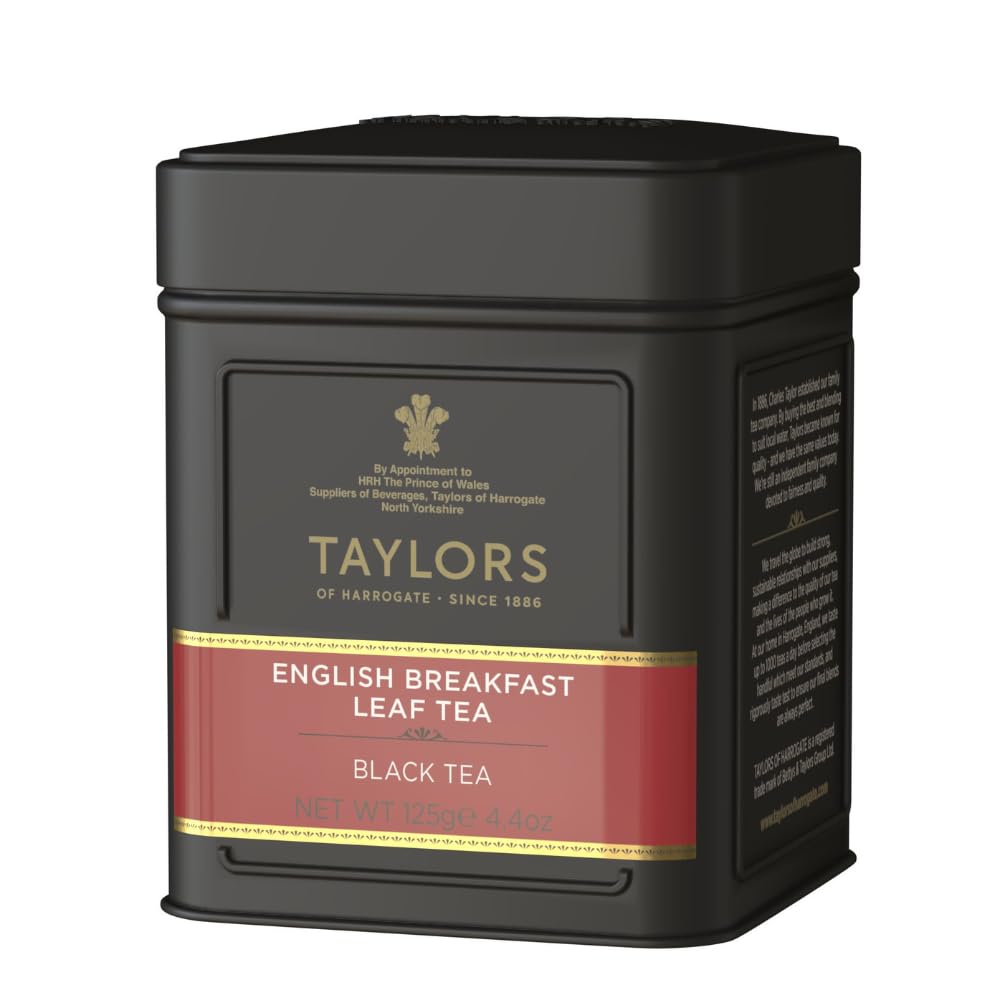 Taylors of Harrogate English breakfast Loose Leaf tea 125g (1 x Caddy)