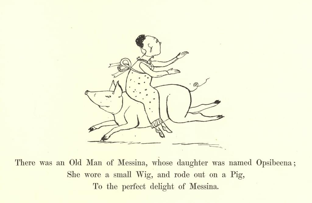 Poster sur toile Edward Lear 50x70 cm Messina art mural vintage - 4