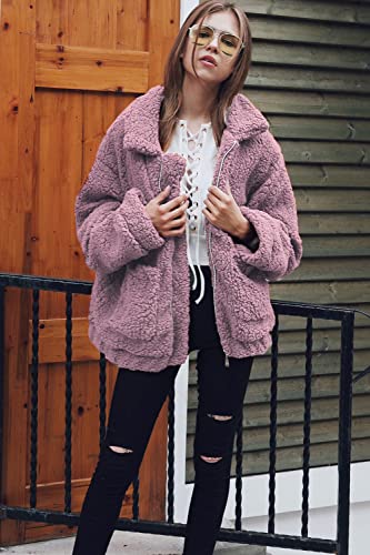 image for PRETTYGARDEN Women's Fashion Winter Coat Sherpa Fleece Faux Fur Shearl