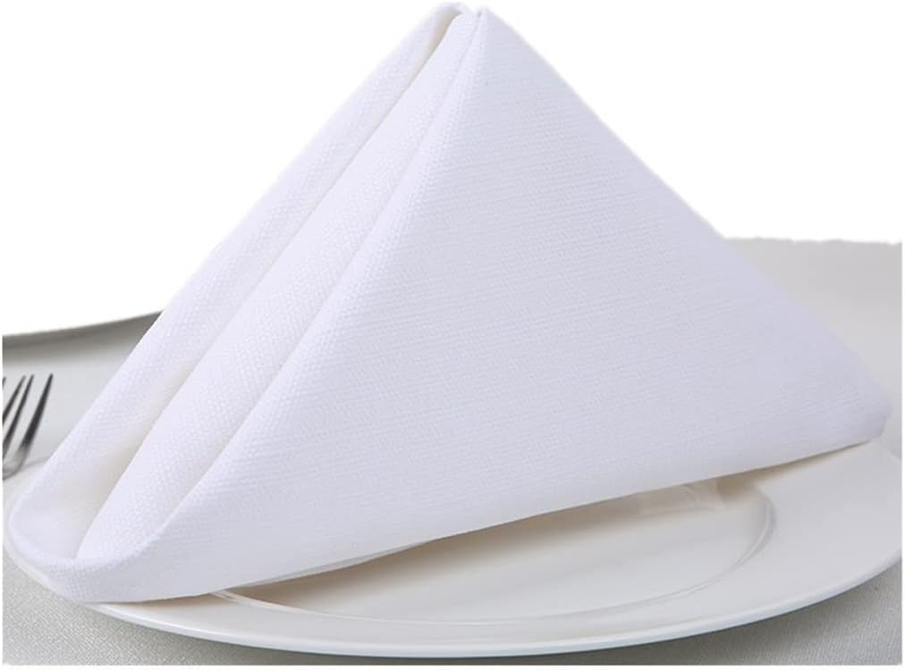 Cotton Linen Napkins Placemat Soft Dining Table Mat Check Napkin Fabric