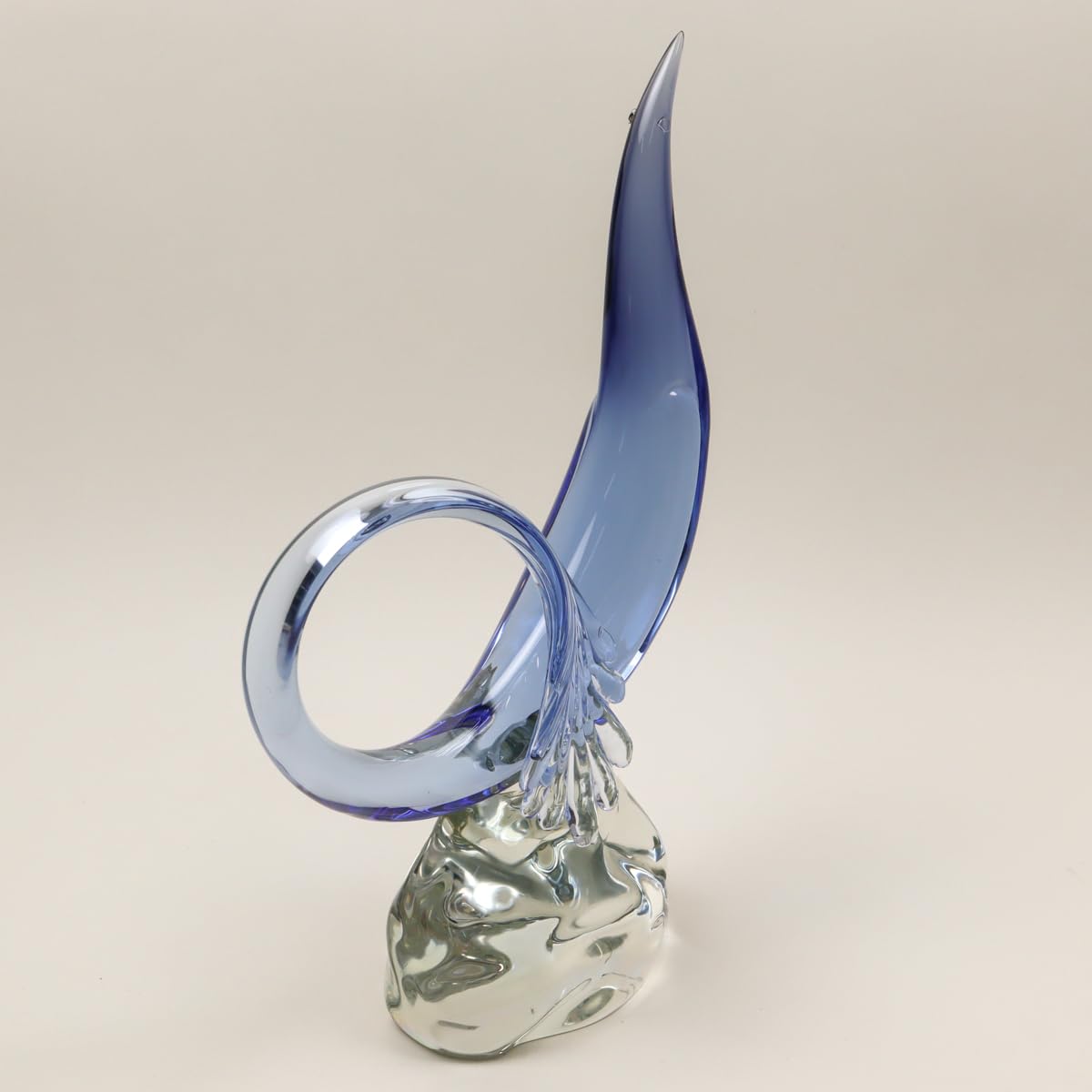 Amazon.co.jp: NRhベネチアンガラスMurnoGlssムラノ鳥彫刻42cm4.4kg